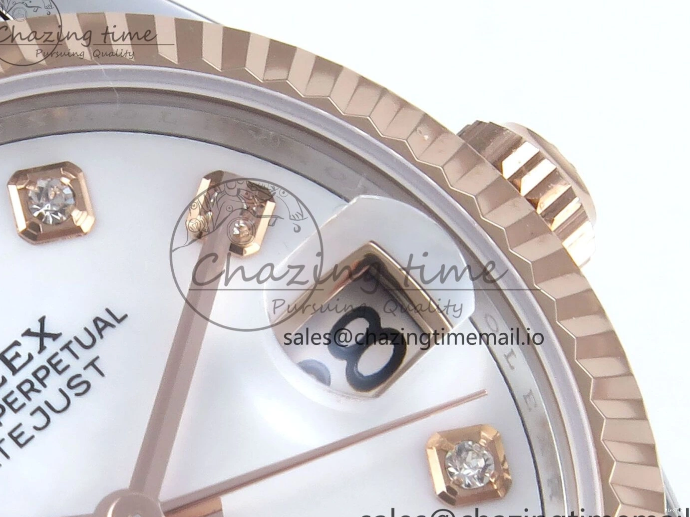 MiroTime 0103 QuickDry DateJust 31 278271 ARF 1:1 Best Edition 904L Steel White MOP Diamonds Dial on SS RG Jubilee Bracelet ETA 517